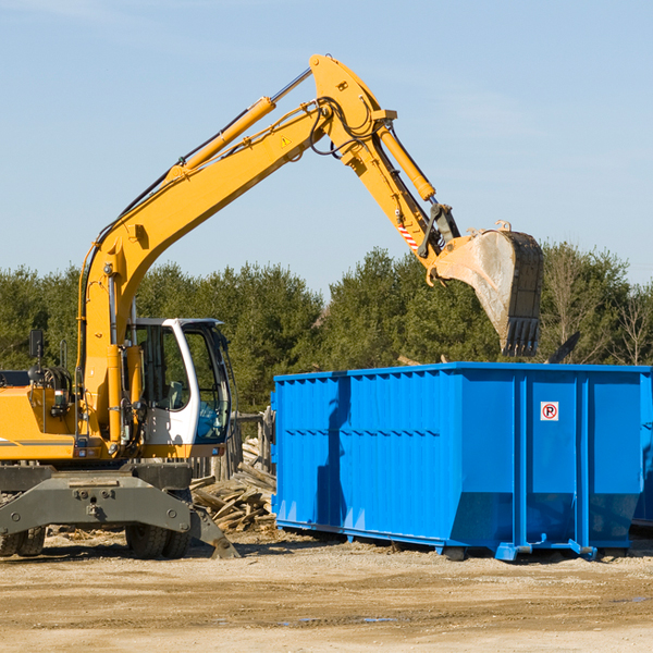 are there any restrictions on where a residential dumpster can be placed in Sequoia Crest CA